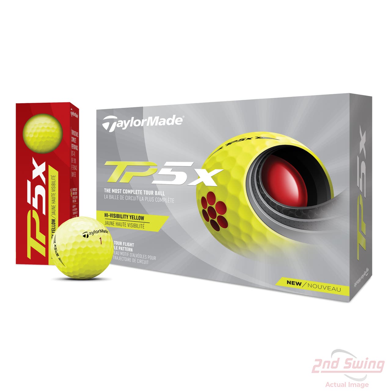 TaylorMade 2021 TP5x Yellow Golf Balls 2nd Swing Golf